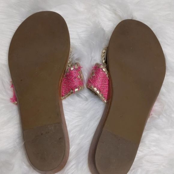 Jack Rogers Pink Jack Demi Wedge sz 8 - Picture 2 of 3